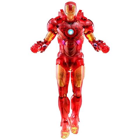 Figurina Mms568 - Iron Man 2 - Iron Man Mark Iv Holographic Versione - Foto 1