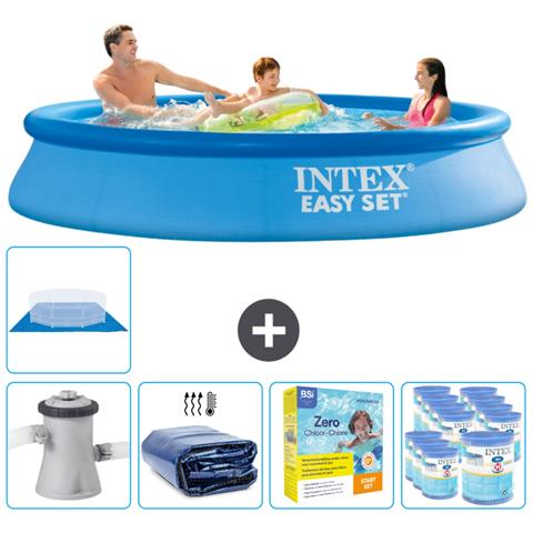 Piscina Fuori Terra - In Giro - 305x305x61 Cm - Blu - Include Accessori Coordinati Cb22 - Foto 1