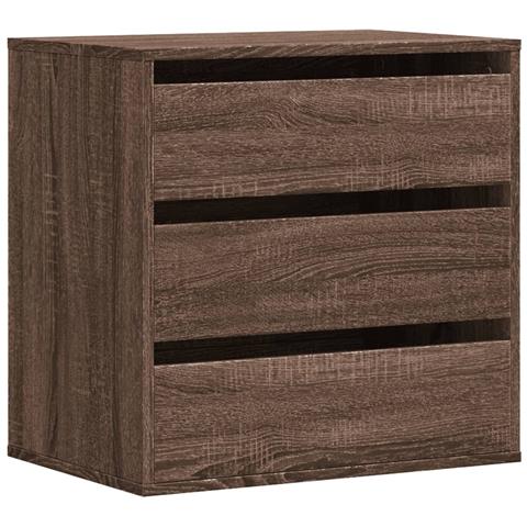 Lusso Casadino -  Cassettiera Angolo Rovere Marrone 60x41x58cm Legno Multistrato - Foto 1