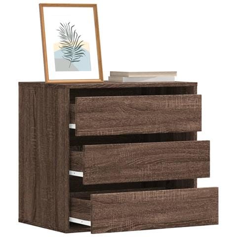 Lusso Casadino -  Cassettiera Angolo Rovere Marrone 60x41x58cm Legno Multistrato - Foto 8