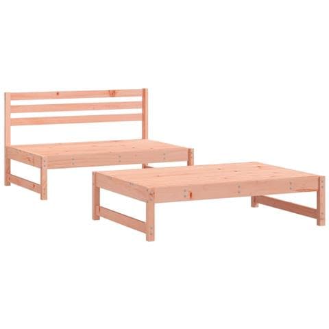 Set Salotto da Giardino 2 pz in Legno Massello di Douglas - Foto 1