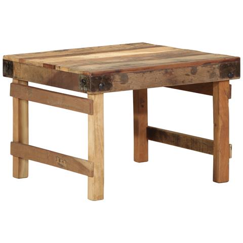 Tavolino da Caffè 55x60x40 cm Legno Massello di Recupero - Foto 1