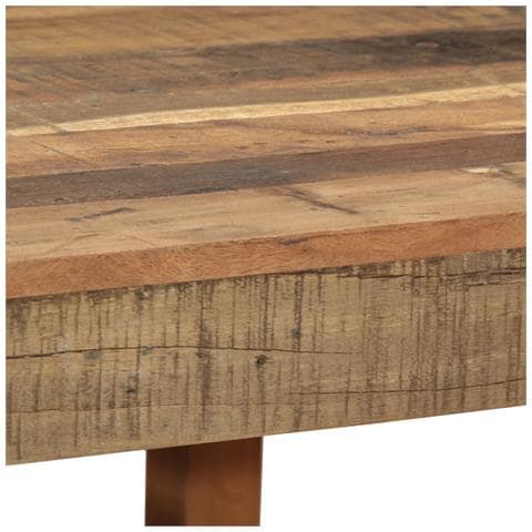 Tavolino da Caffè 55x60x40 cm Legno Massello di Recupero - Foto 9