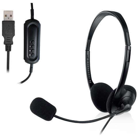 EW3568 cuffia e auricolare Cablato A Padiglione Musica e Chiamate USB tipo A Nero - Foto 3