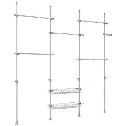 Cabina Armadio Con Ante Scorrevoli Nero 311x37x295 Cm - Foto 1