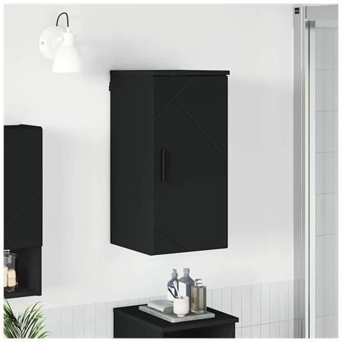 Mobile da Bagno Nero 30 x 31.5 x 61 cm Legno multistrato - Foto 2