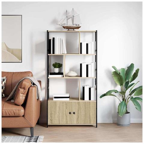 Libreria rovere sonoma 80 x 30 x 155.5 cm Legno multistrato - Foto 2