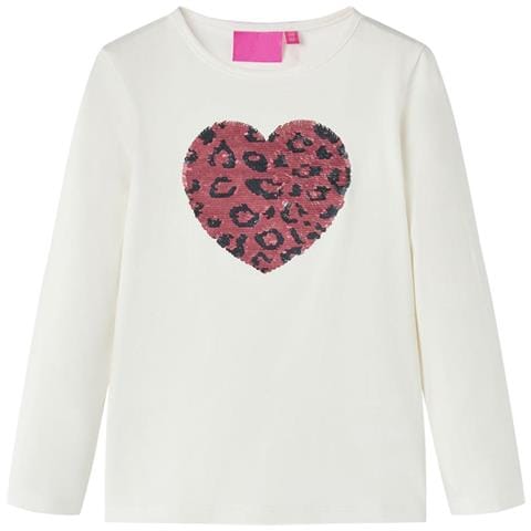 Maglietta da Bambina a Maniche Lunghe Ecru 116 - Foto 1