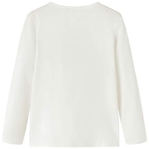 Maglietta da Bambina a Maniche Lunghe Ecru 116 - Foto 2