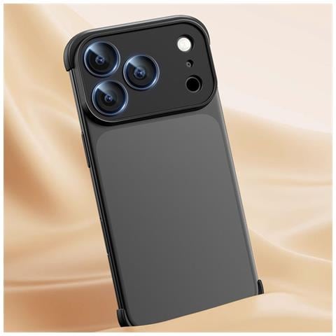 Custodia Slim Edge Per Iphone 17 - Tpu Nero Elegante, Antiurto E Protezione Obiettivo - Foto 2