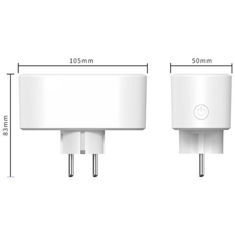 Presa Smart Wifi - Doppia Presa Eu 16a Con Monitoraggio Energetico E Controllo Vocale - Foto 2