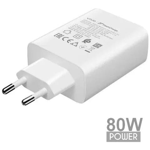 Caricabatterie Originale Flashcharge Usb V8073l0a0-eu 80w White Bulk Per Smartphone - Foto 1