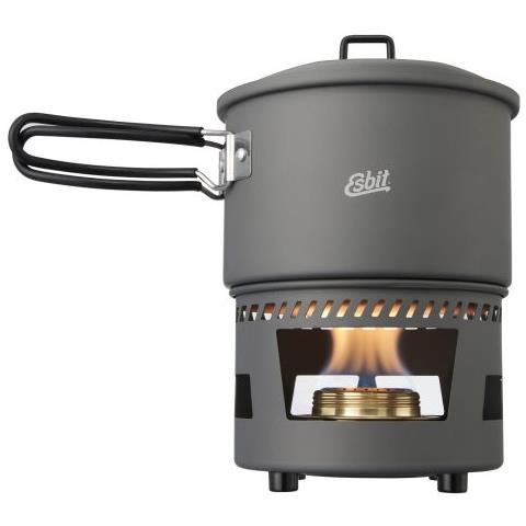 Cookset with alcohol burner Vasetto 1,5 L Alluminio, Nero - Foto 1