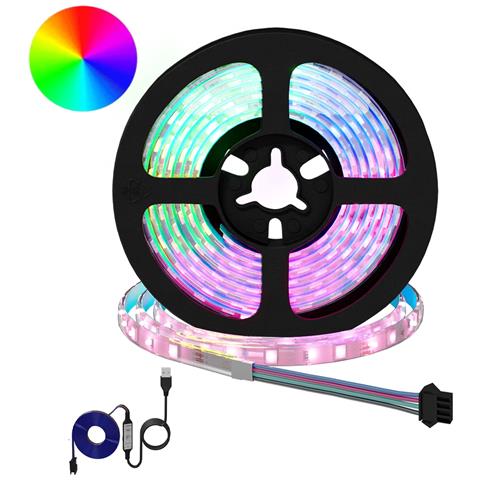 Striscia LED 2 pcs Nero e trasparente 1700 mm Rame e plastica - Foto 1