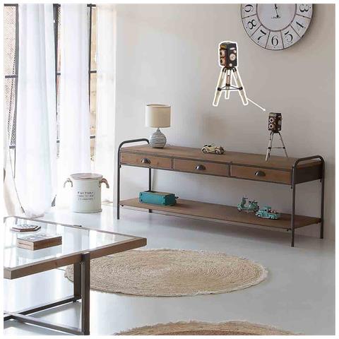 Telecamera In Metallo Marrone 17x15x32h - Foto 2