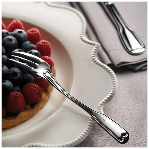 Vittoriale Set 24 posate acciaio inox 18/10 - Servizio per 6 Persone - forchetta, coltello, cucchiaio e cucchiaino - Design elegante per tavole sofisticate - Made in Italy - Foto 2