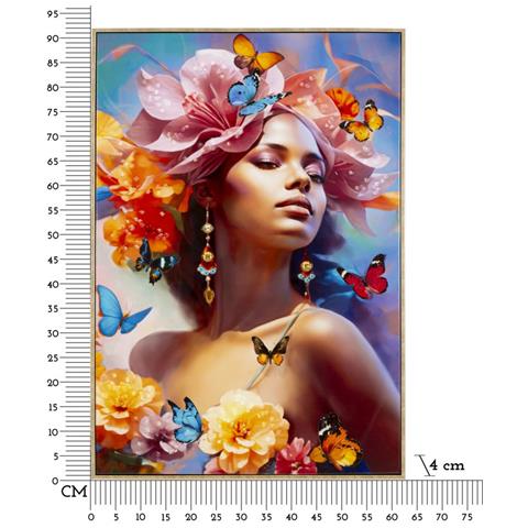 Dipinto Su Tela Marty B Ritratto Emozionale Con Cornice, 62x92 Cm - Foto 7