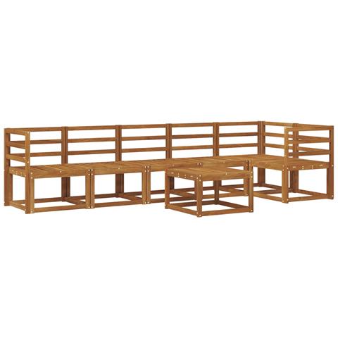 Set di divani da esterno 7 pcs Naturale - Foto 1