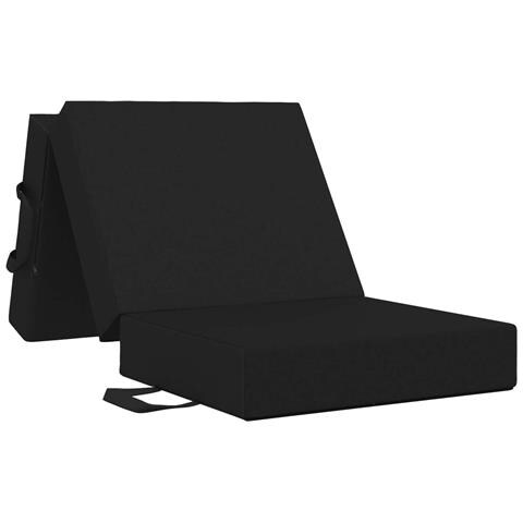 Divano Letto Pieghevole 75 x 63 x 45 cm Nero - Foto 1