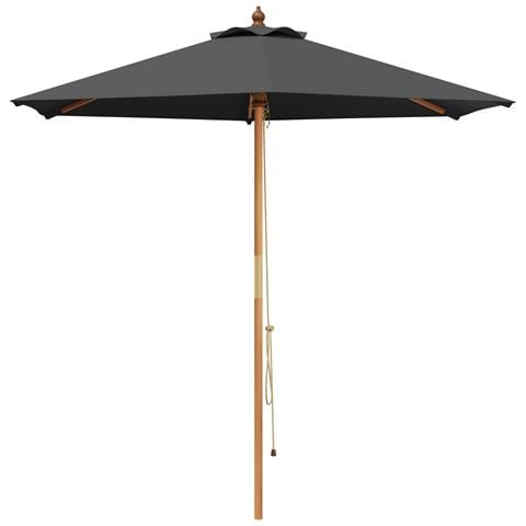 Ombrello da giardino Ø 210 x 237 cm Legno di Eucalipto Massello - Foto 1