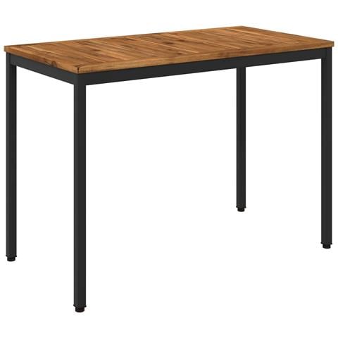 Tavolo da cena da giardino Naturale e Nero 108,5 x 55 x 75 cm - Foto 1