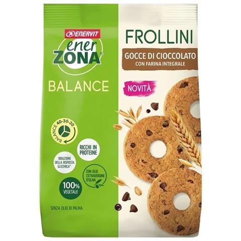 Enerzona Frollini Integrale Gocce Cioccolato 250 g - Foto 1