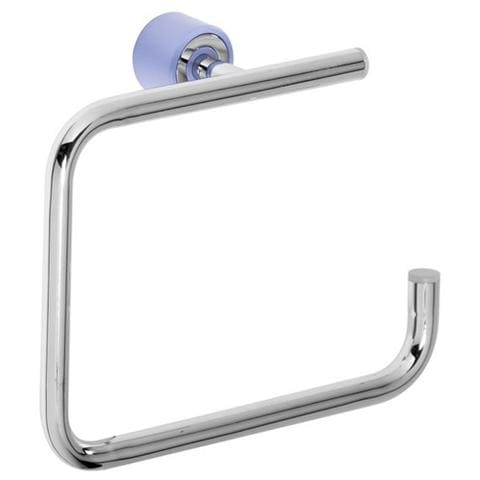 Enjoy Porta Asciugamani Anello Cromo / Lilla - Foto 1