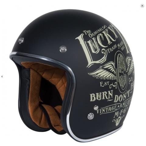 Casco Jet Primo Flying Wheel Xs Nero Opaco - Foto 1