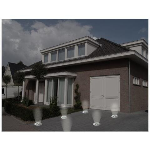 Faretto Solare Tondo Incasso 2 LED Colore Argento - Foto 2