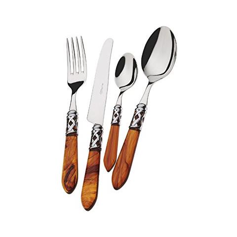 Posate Aladdin, Set 24 Pz. Scatola Compact - Tartaruga Cromata - Foto 1