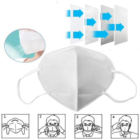 10x Respiratore Maschera Antipolvere Kn95 Mouthguard - Foto 3