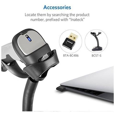 Barcode Scanner Bluetooth Wireless 15 Giorni Di Lavoro Continui 35m Gamma Automatico Scansione Veloce E Preciso Bcst-70 - Foto 4