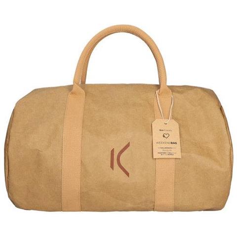 Borsa Da Viaggio Weekendbag Eco-friendly Carta Kraft Marrone - Foto 1