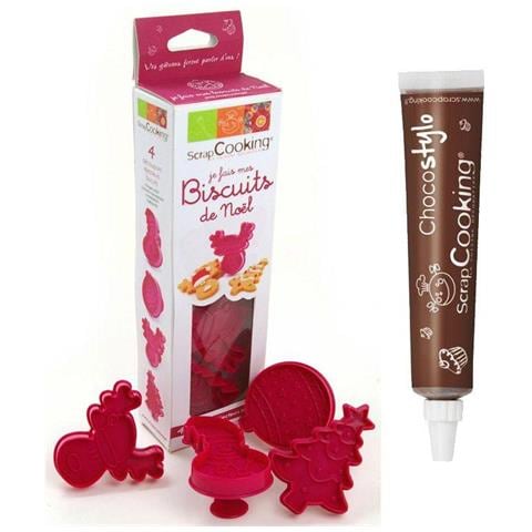 Kit Faccio I Miei Biscotti Di Natale + Penna Alimentare Al Cioccolato - Foto 1