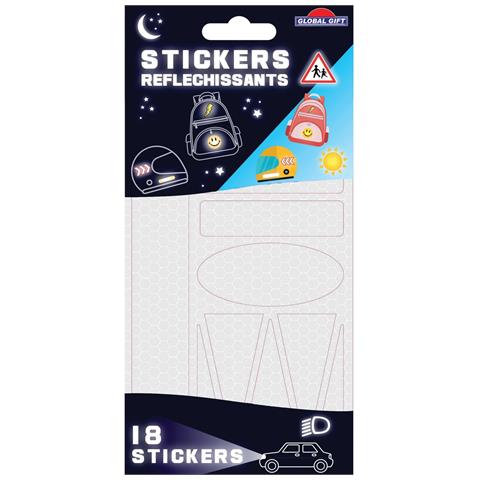 18 Adesivi Retroriflettenti - Geometria - Resistente E Impermeabile - Foto 1