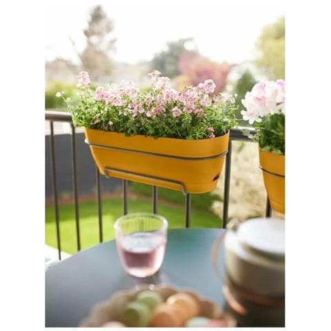 Vaso Rettangolare Da Balcone 70 Cm Rettangolare Plastica - Foto 2