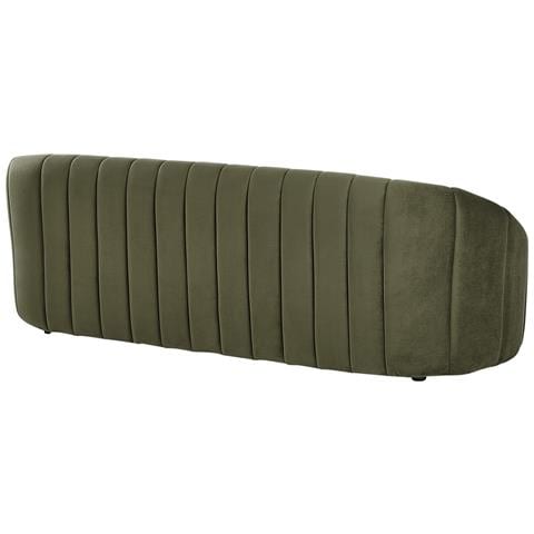 Divano 3 Posti Malung Velluto Verde Scuro - Foto 2