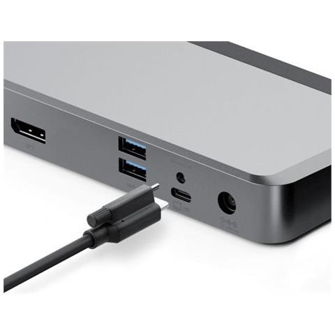 DUPRMX2-WW replicatore di porte e docking station per laptop Cablato USB 3.2 Gen 1 (3.1 Gen 1) Type-C Grigio, Nero - Foto 2