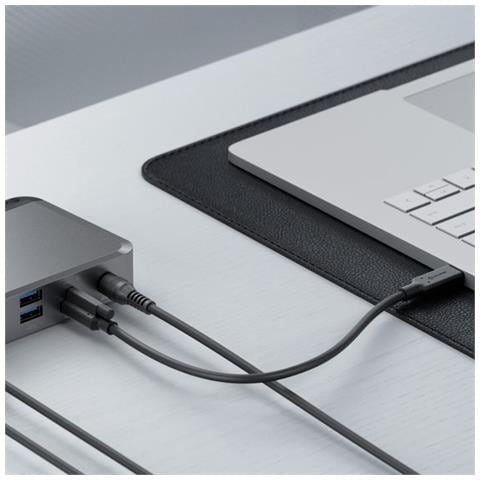 DUPRMX2-WW replicatore di porte e docking station per laptop Cablato USB 3.2 Gen 1 (3.1 Gen 1) Type-C Grigio, Nero - Foto 7