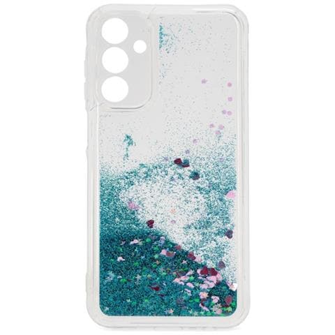 Silicone Glitter Back Cover Case Samsung Galaxy A15 4g (a155f) / A15 5g (a156b) Blue - Foto 1