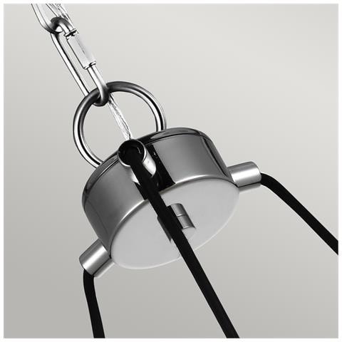 Lampadario Industrial Nordico Loras Acciaio Vetro 3 Luci E27 - Foto 2