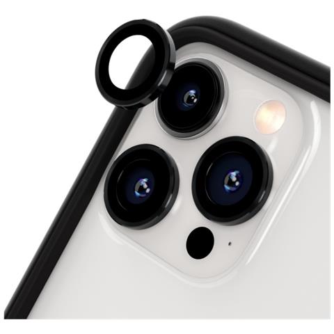 Protezione Obiettivi Fotocamera Per Iphone 15 Pro / 15 Pro Max, Nero - Foto 1