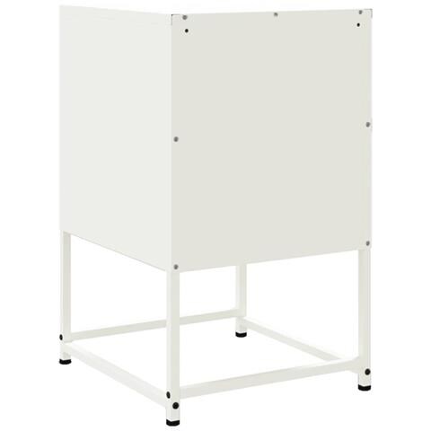 Comodino Bianco 36x39x60,5 Cm In Acciaio - Foto 10