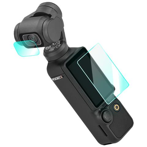 Protezione In Vetro Temperato Per Schermo Dell'obiettivo Per Dji Osmo Pocket 3 Transparent - Foto 2