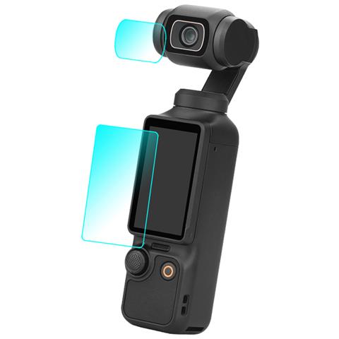 Protezione In Vetro Temperato Per Schermo Dell'obiettivo Per Dji Osmo Pocket 3 Transparent - Foto 6