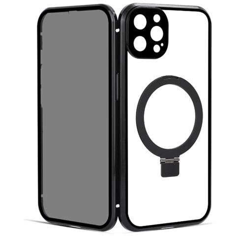 Custodia Magnetica Per Privacy Con Supporto Per Iphone Black Iphone 15 Pro - Foto 1