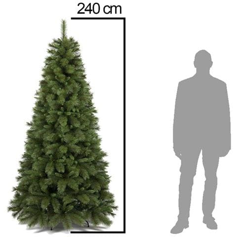 Albero Di Natale Verde Namir 240 Cm Super Folto Foltissimo Realistico 1188 Punte - Foto 2