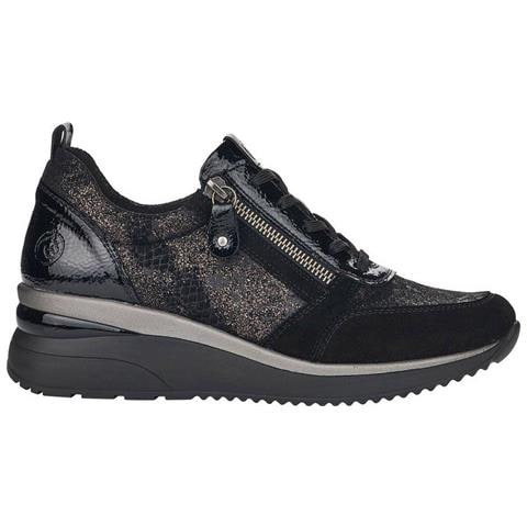 Black Casual Flats Scarpe Basse Sintetico E Tessile Scarpe Donna Nero Eu 37, D2401-02 - Foto 1