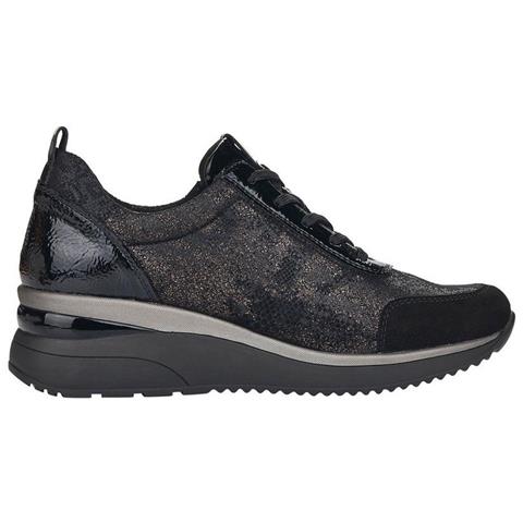 Black Casual Flats Scarpe Basse Sintetico E Tessile Scarpe Donna Nero Eu 37, D2401-02 - Foto 3
