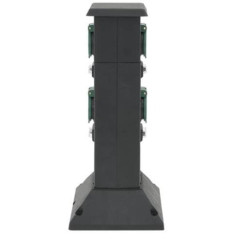 Colonna con Presa da Esterno a 4 Vie Nera e Verde 16x16x39,5cm - Foto 8